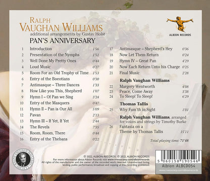 Ralph Vaughan Williams: Pan's Anniversary and Other Works