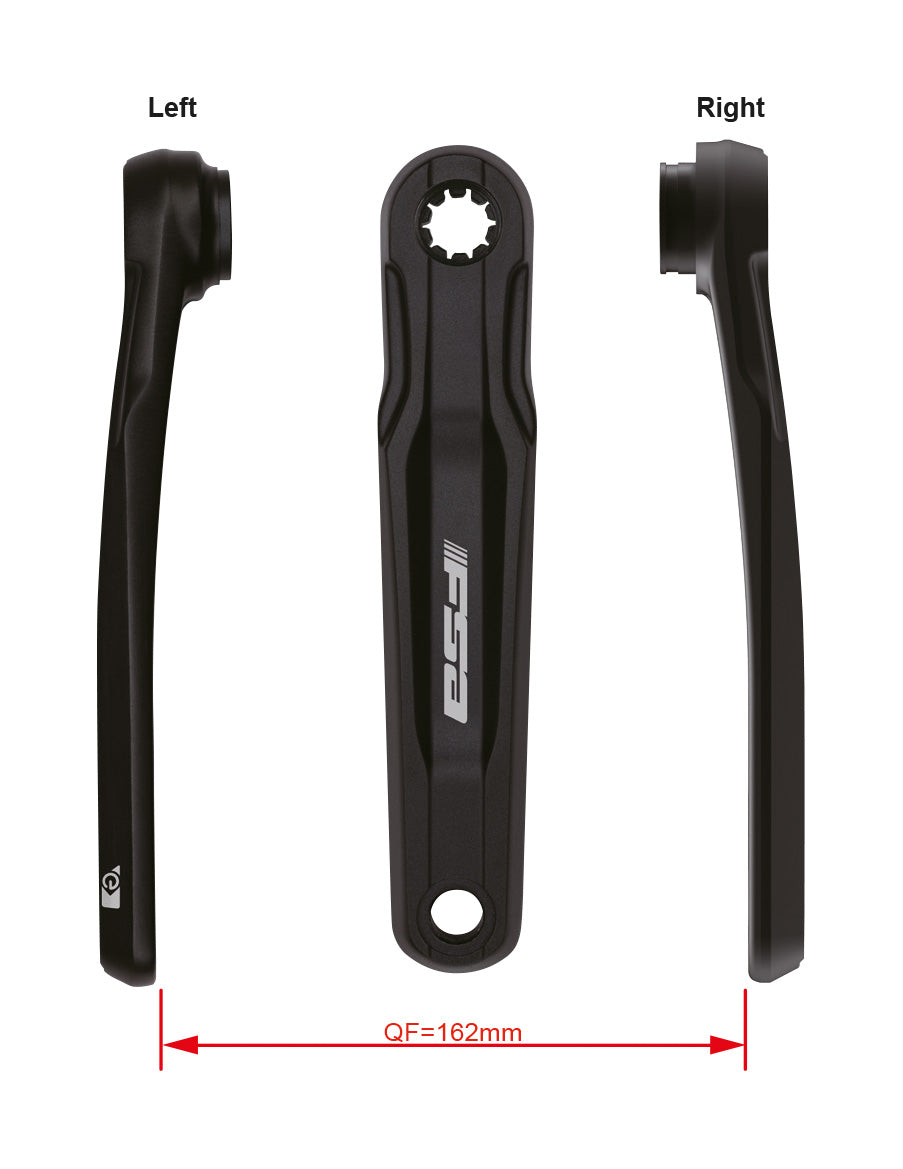 Ebike Chainset CK-761 G2T Wider ISIS Black ##.#mm (170mm)