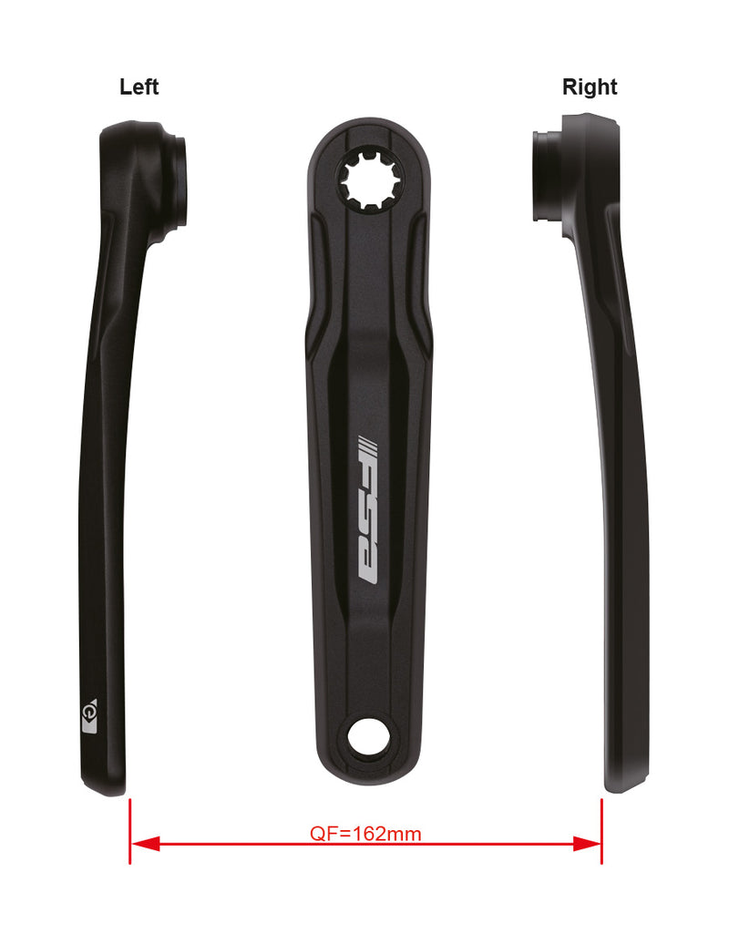 Ebike Chainset CK-761 G2T Wider ISIS Black ##.#mm (170mm)