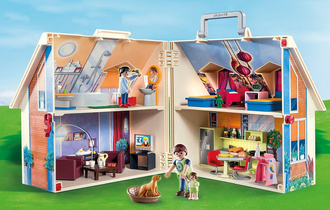 PLAYMOBIL 70985 City Life Take Along Dollhouse, fun imaginative role play, playset suitable for children ages 4+