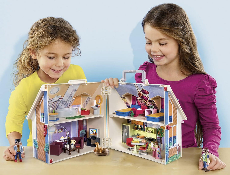 PLAYMOBIL 70985 City Life Take Along Dollhouse, fun imaginative role play, playset suitable for children ages 4+