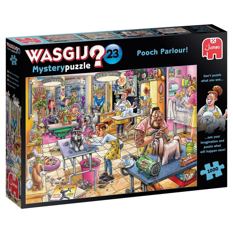 Jumbo, Wasgij Mystery 23, Pooch Parlour, Jigsaw Puzzles for Adults, 1000 piece