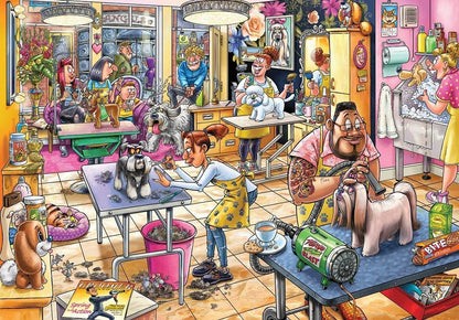 Jumbo, Wasgij Mystery 23, Pooch Parlour, Jigsaw Puzzles for Adults, 1000 piece