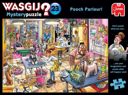 Jumbo, Wasgij Mystery 23, Pooch Parlour, Jigsaw Puzzles for Adults, 1000 piece