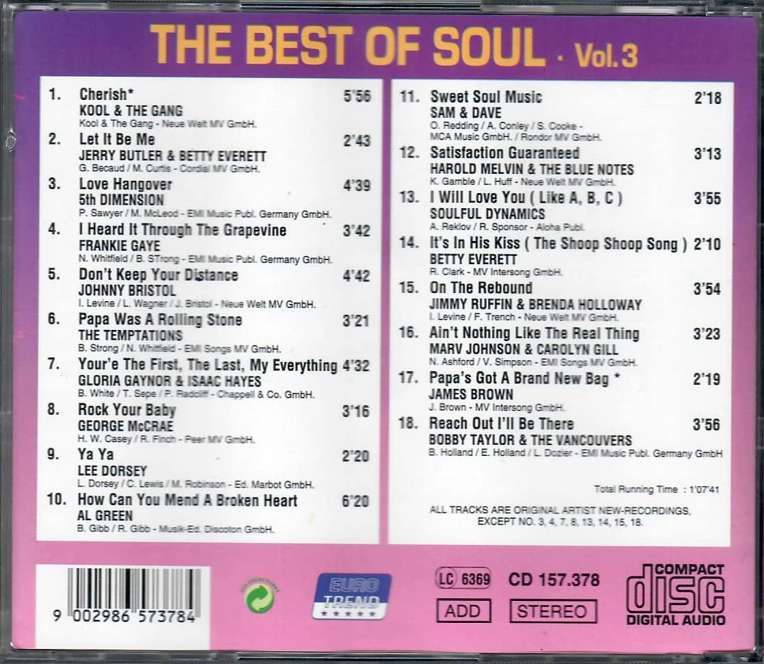 Best Of Soul (The) (3 Cd