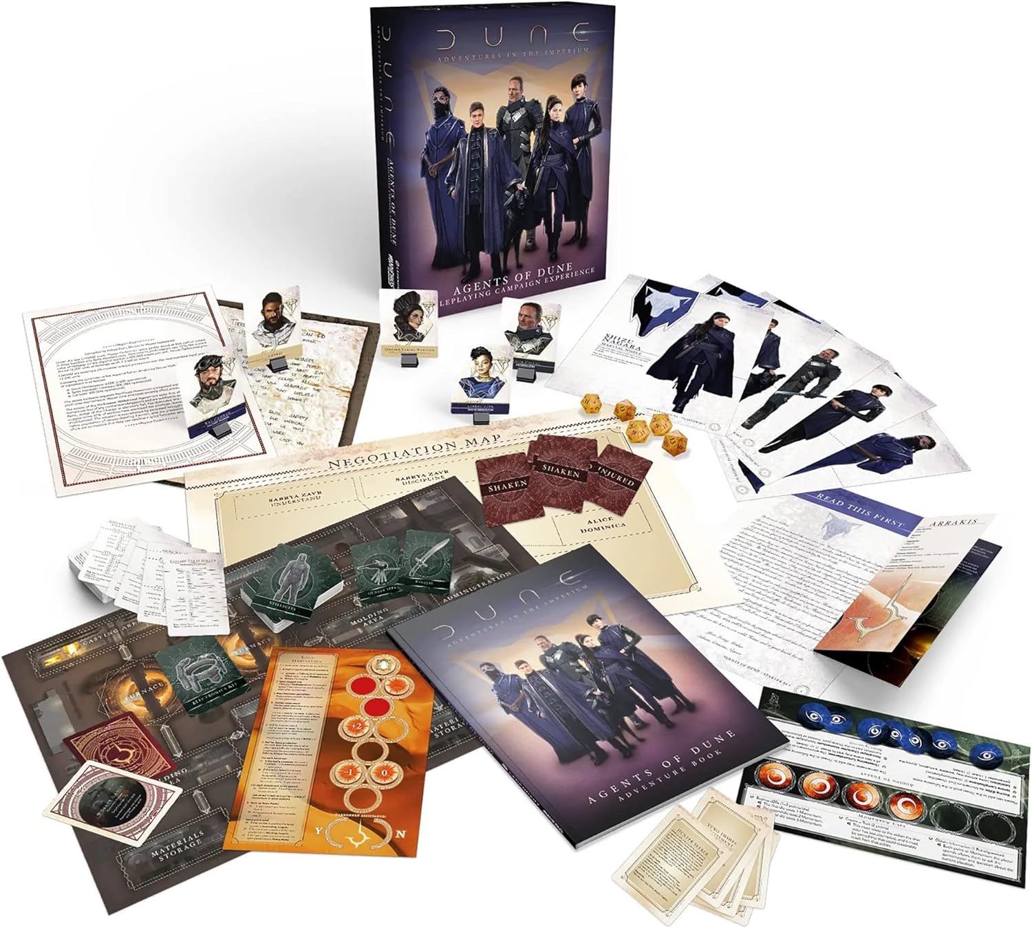 Modiphius Entertainment Dune - Adventures in The Imperium: Agents of Dune Box Set, Grey