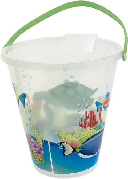 Set of 4 Sea Life Design Kids Garden Beach Toy Bucket