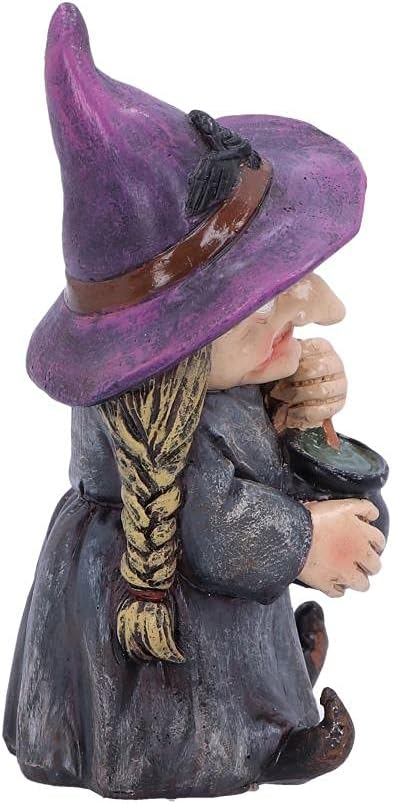 Nemesis Now D5049R0 Double Small Witch and Cauldron Figurine, Polyresin, Black, 9.7cm