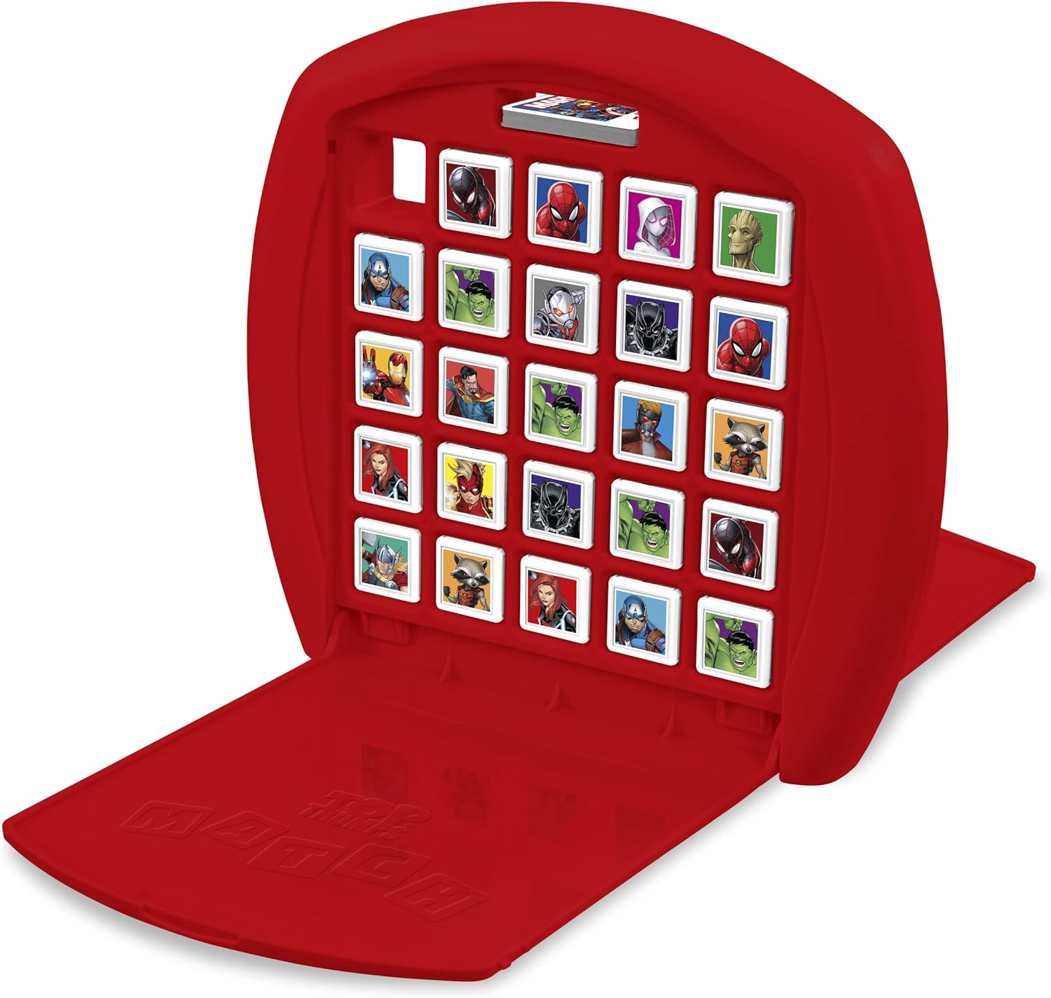 Top Trumps Match Marvel Avengers The Crazy Cube Game, play with 15 superheroes including Spider-Man, Black Widow, Iron Man and Captain America, travel board game, gift for ages 4 plus