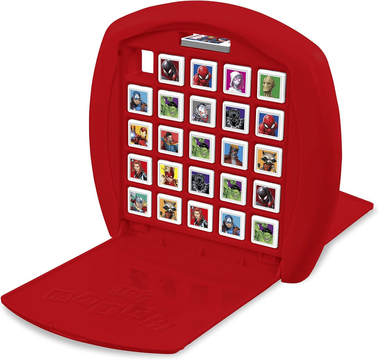 Top Trumps Match Marvel Avengers The Crazy Cube Game, play with 15 superheroes including Spider-Man, Black Widow, Iron Man and Captain America, travel board game, gift for ages 4 plus