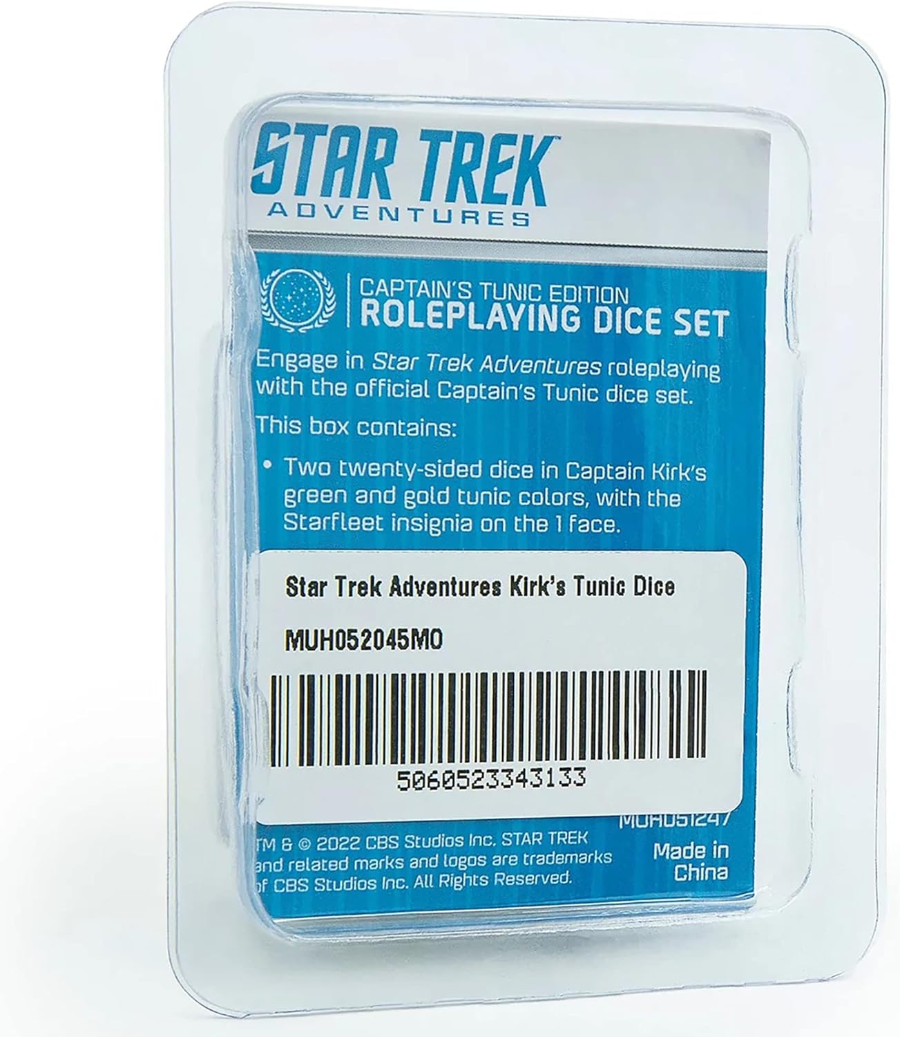 Star Trek Adventures: Kirk's Tunic Dice Blister