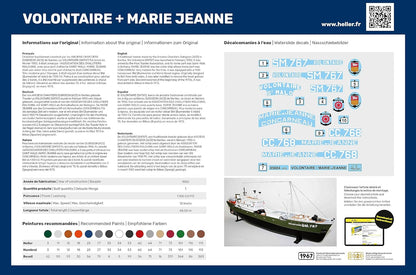 Heller 55604 STARTER KIT VOLONTAIRE + MARIE JEANNE Twinset 1/200