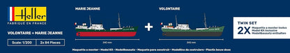 Heller 55604 STARTER KIT VOLONTAIRE + MARIE JEANNE Twinset 1/200