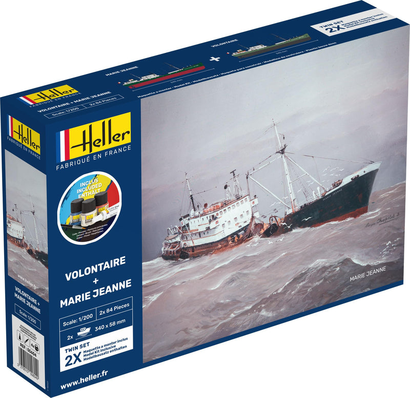 Heller 55604 STARTER KIT VOLONTAIRE + MARIE JEANNE Twinset 1/200