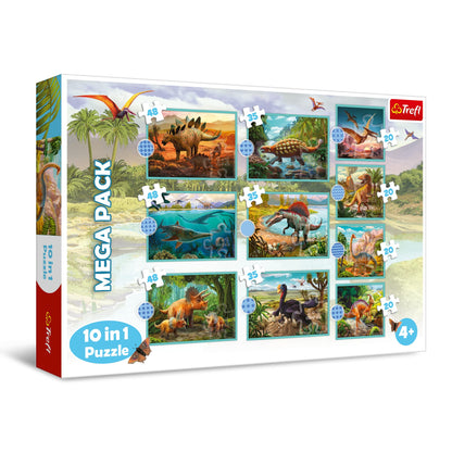 Trefl 1, 10, 20 a 48 Piezas Dinosaurios, Diferentes Niveles de Dificultad, Entretenimiento, para Niños a Partir de 4 Años Puzzle, Color triff All Dinos, 0 (90390