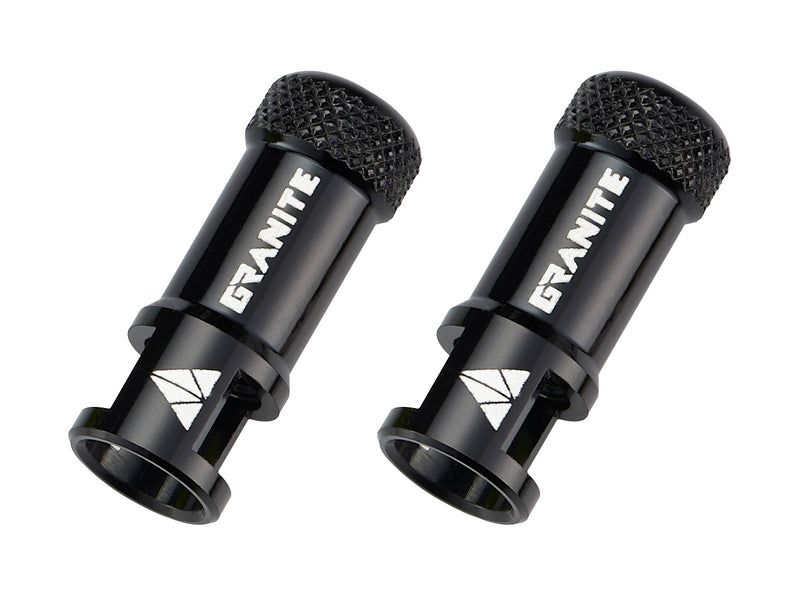 Granite Juicy Nipple Valve Cap with Valve Core Removing Function, Easy to Use Bike Tyre Caps Dust Covers, Durable Alloy Tyre Valve Cap (Black