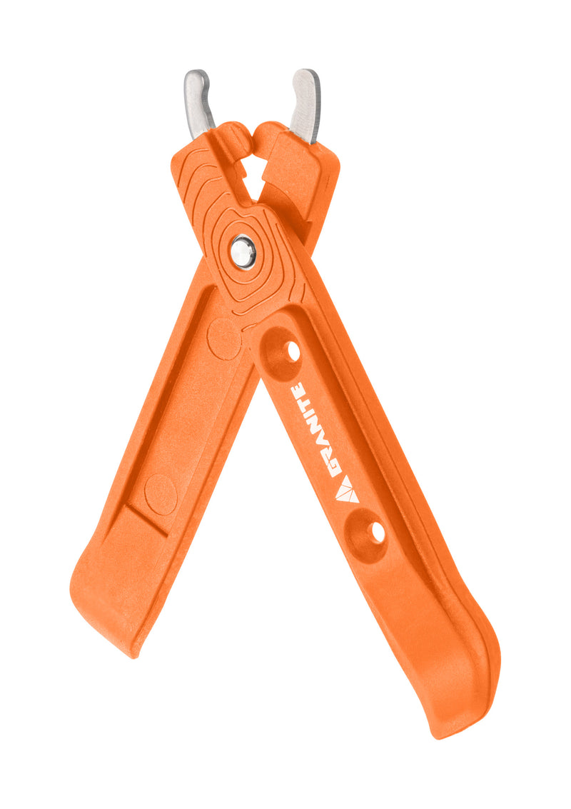 Granite Talon Bike Tyre Levers with Bicycle Chain Master Link Pliers Function, Bike Chain Quick-Link Removing Tools, Bike Tool Kit for Mountain Bike, Road Bike, BMX Bike (Orange