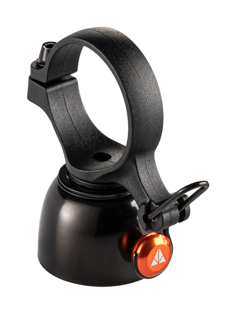Granite Cricket Mountain Bike Bell with Single-Strike Mode and Constant Cowbell Mode, Bike Bell for Mountain Bike, BMX Bike, Road Bike and Gravel Bike, Bicycle Bell for 22.2mm to 35mm Handlebars