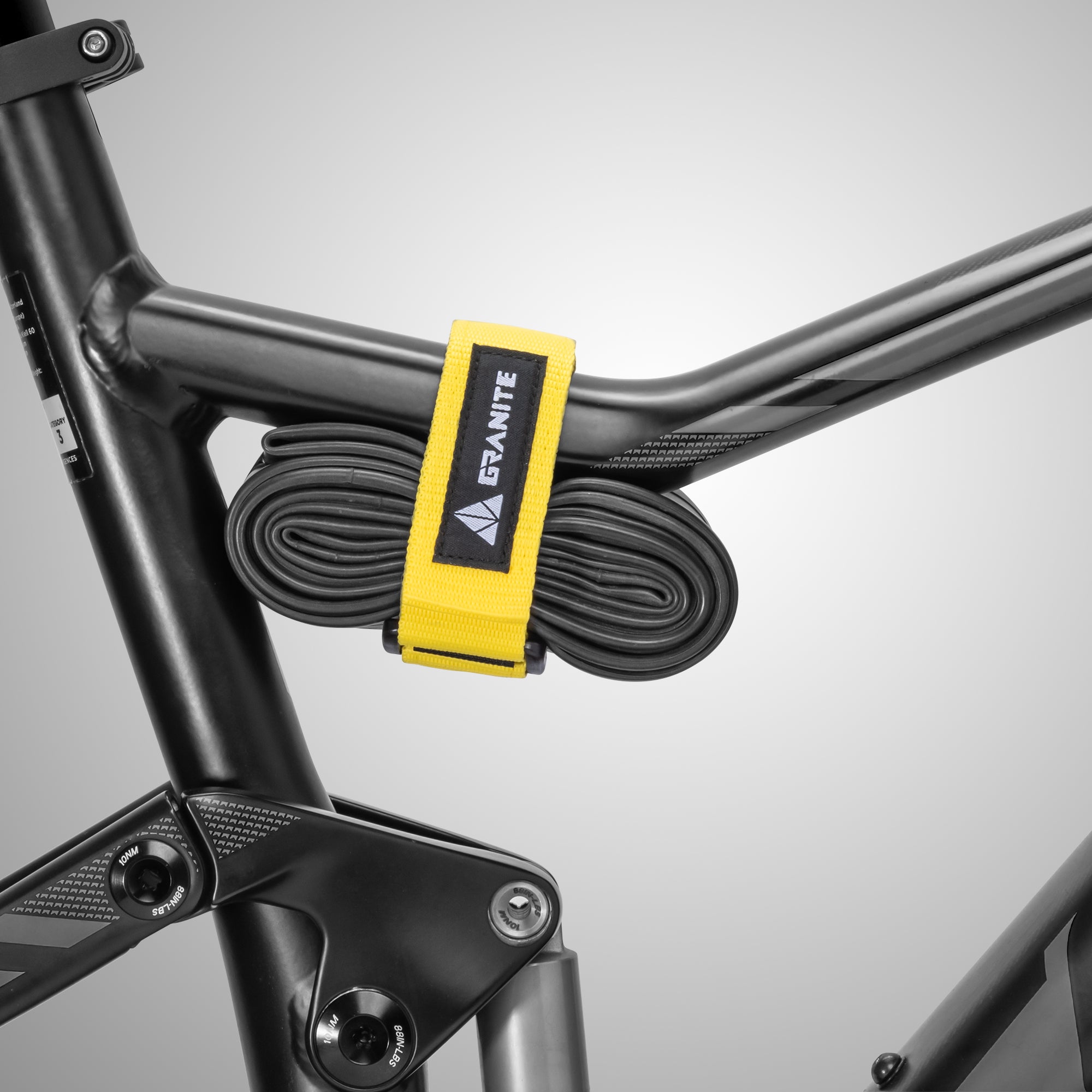 Granite Rockband MTB Frame Carrier Strap for Inner Tubes and Bike Tool Kit, Bike Storage Solution for Attaching Extra Gear on Your Mountain Bike, BMX Bike, Road Bike and Gravel Bike