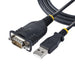 StarTech.com Cable de 1m USB a Serie, Conversor DB9 Macho RS232 a USB, Prolific, Adaptador USB a Serial para PLC/Impresora/Escáner, Adaptador USB a puerto COM, Windows/Mac (1P3FP-USB-SERIAL