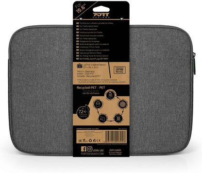 Port Designs Yosemite Eco 15.6" Laptop Sleeve Case - Made From 72% Recycled Material