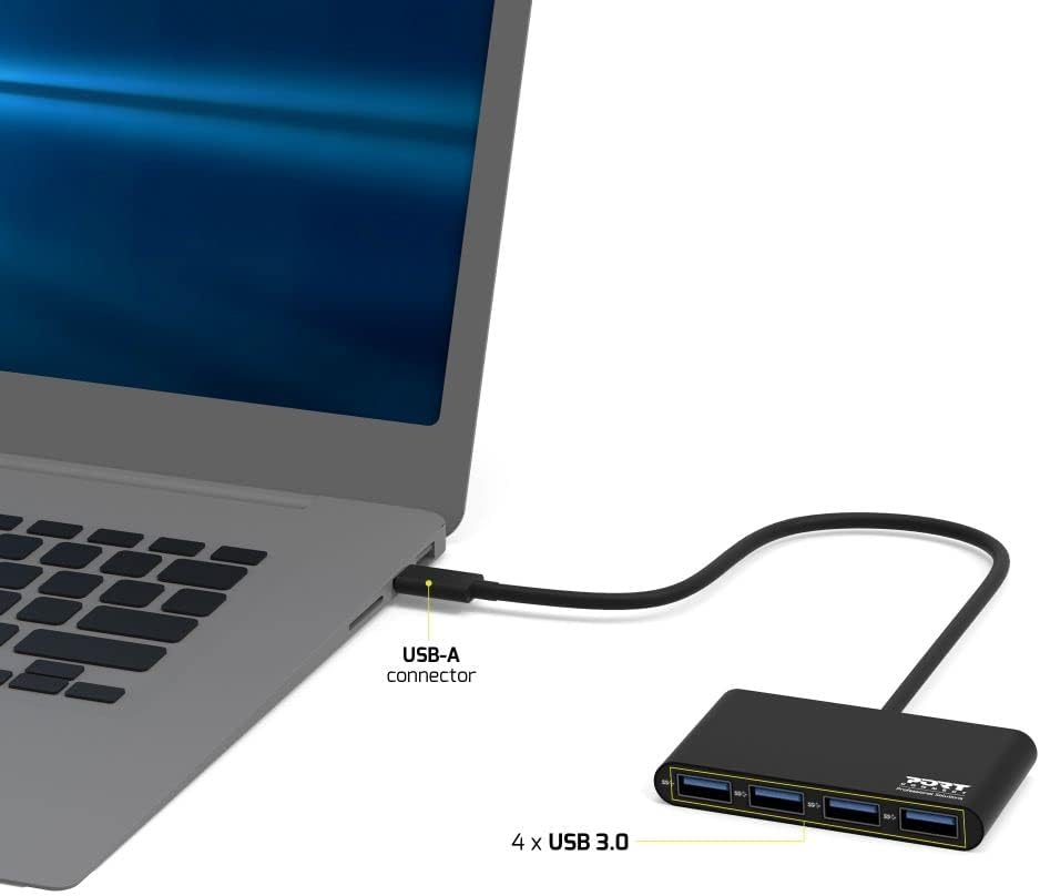 Northamber PLC PORT DESIGNS 900121 USB HUB 4 PORTS 3.0 - (Components > USB Hubs