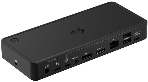 I-TEC DOCKING STATIONS USB-C/THUNDERBOLT KVM DOCKING STATION DUAL DISPLAY POWER DELIV