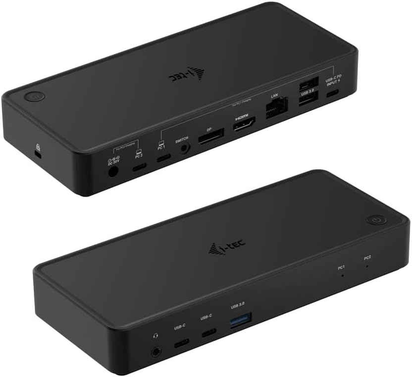I-TEC DOCKING STATIONS USB-C/THUNDERBOLT KVM DOCKING STATION DUAL DISPLAY POWER DELIV
