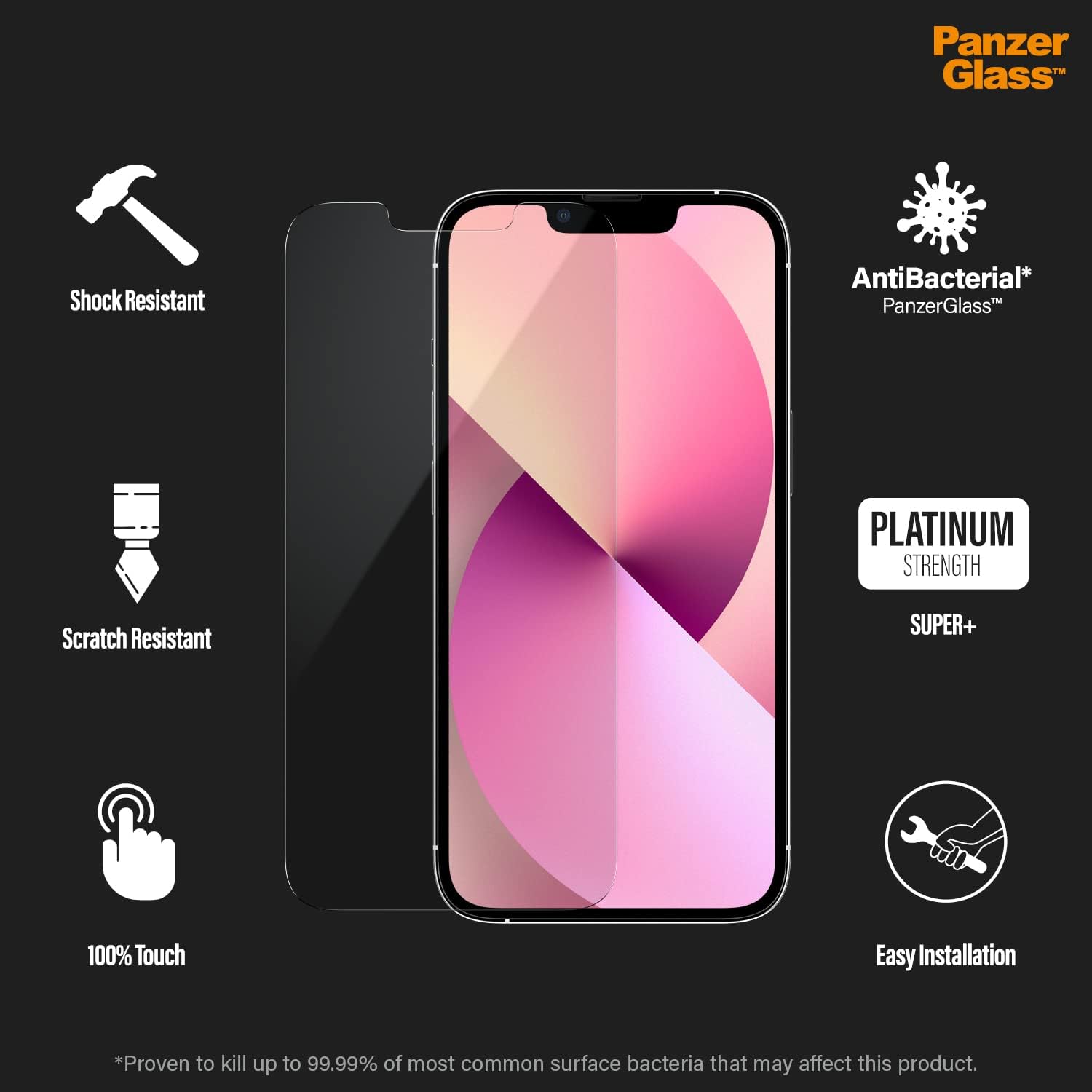 PanzerGlass 2741 scherm- & rugbeschermer voor mobiele telefoons Doorzichtige schermbeschermer Apple 1 stuk(s