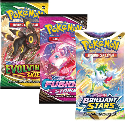 Pokémon TCG: Boltund V Showcase Box (1 Foil Promo Card & 3 Booster Packs)