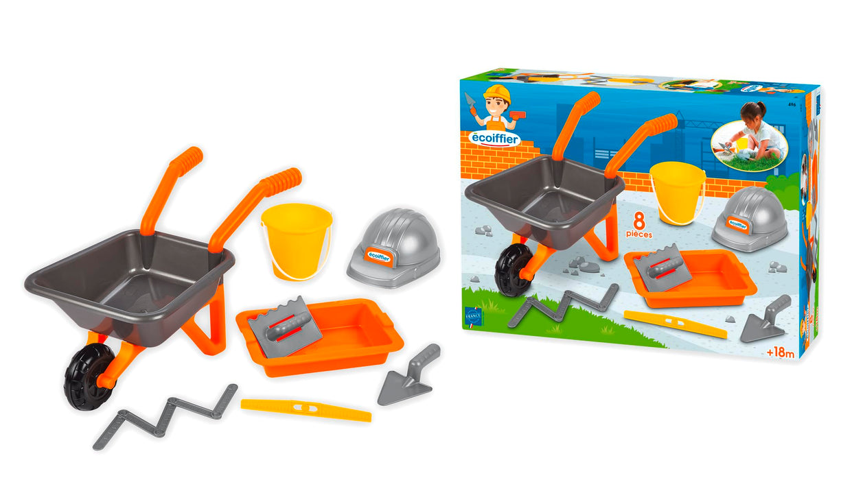 Ecoiffier 496 Super Pack Masonry Beach Game for Children from 18 Months Made in France Multi-Coloured