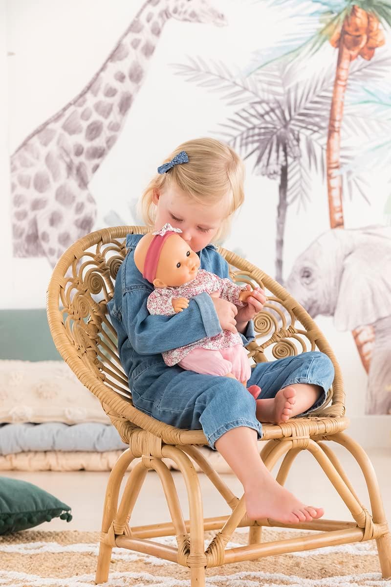 Corolle 9000130310 - Mon Grand Poupon Louise, zachte lichaamspop, slaapogen, kan zitten en duimluizen zitten, vanillegeur, 36 cm, vanaf 2 jaar