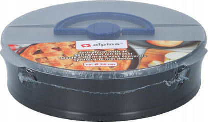 alpina Springform Cake tin, Diameter 26 cm, Non-Stick Coating, with lid
