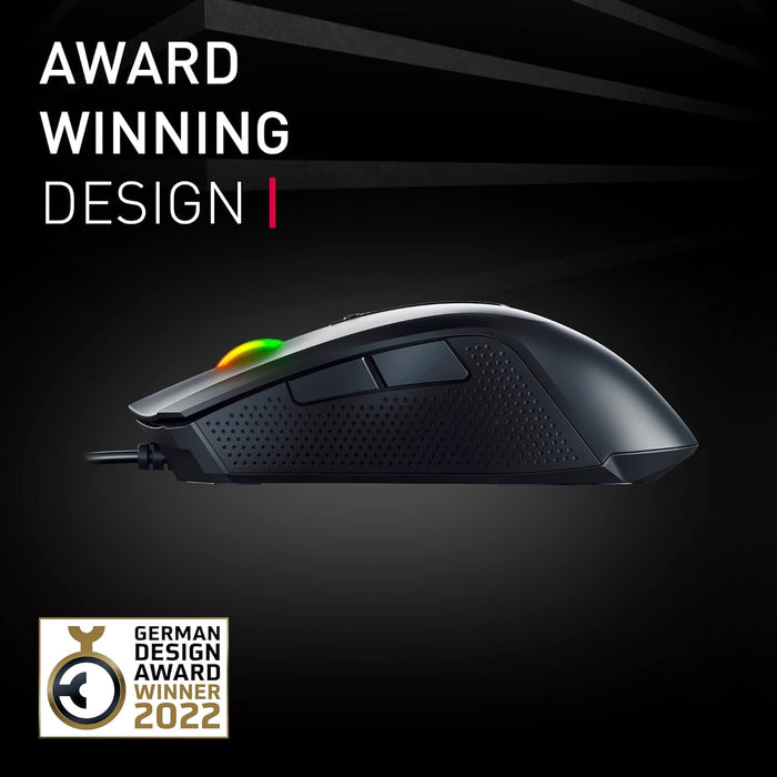 CHERRY MC 2.1, wired gaming mouse, precise 5000 dpi Pixart sensor, RGB lighting, programmable user profiles, ergonomic right-hand mouse