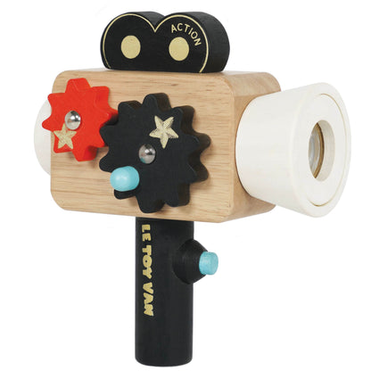 Le Toy Van - Educational Wooden Toy Hollywood Film Camera | Kids Pretend Role Play Toy - Suitable For 3 Years +