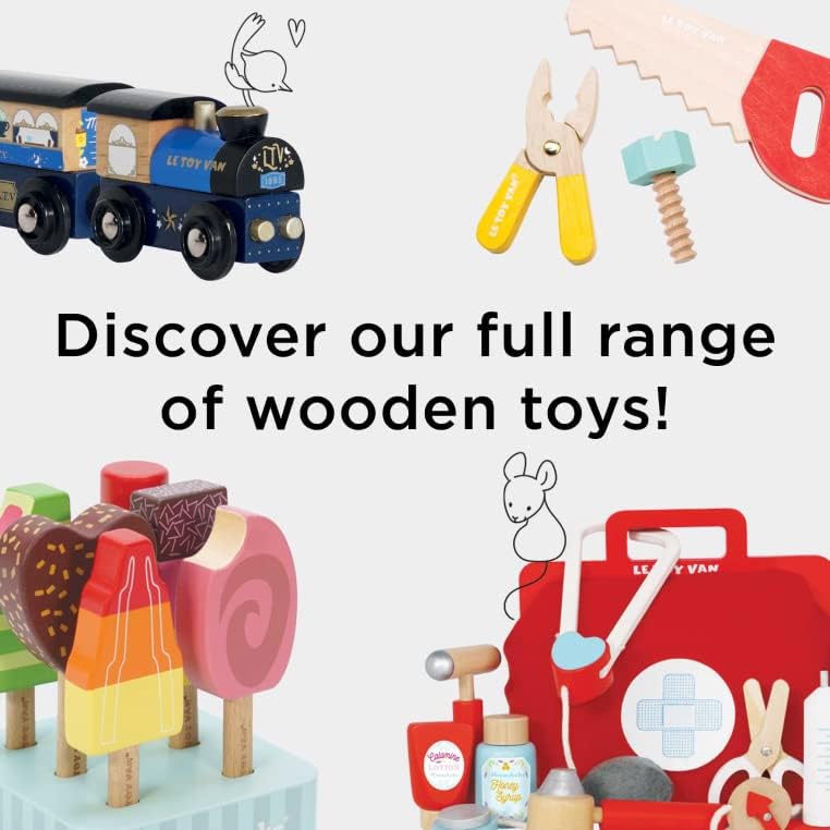 Le Toy Van - Educational Wooden Toy Hollywood Film Camera | Kids Pretend Role Play Toy - Suitable For 3 Years +