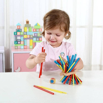Tooky Toy TY879 Geometry Puzzle Tangram Wooden Colourful Children's Toy Learning Toy Wooden Toy for Toddlers Multicoloured