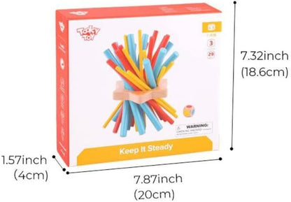 Tooky Toy TY879 Geometry Puzzle Tangram Wooden Colourful Children's Toy Learning Toy Wooden Toy for Toddlers Multicoloured