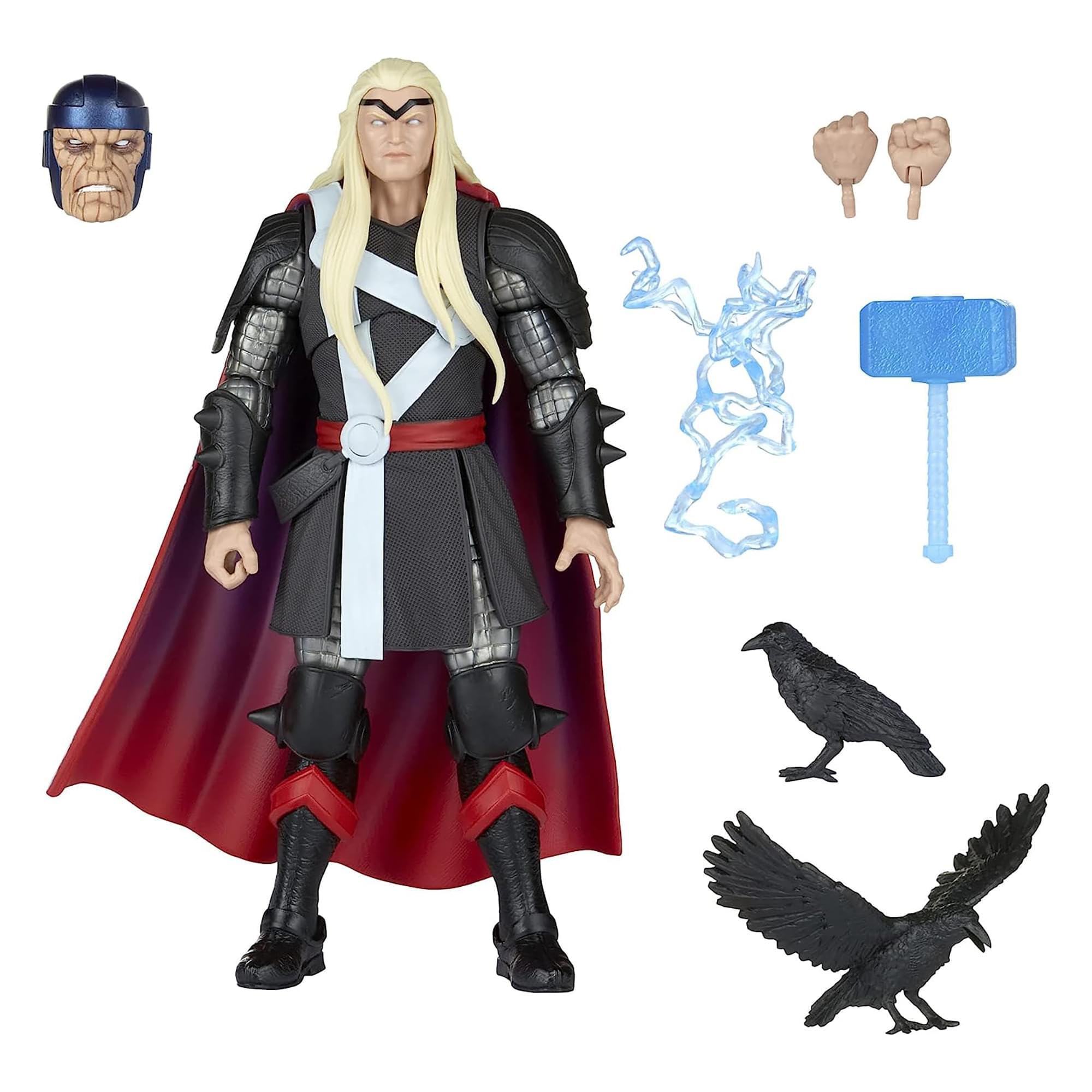 Marvel F4793 Legends Series Thor Herald of Galactus Action Figure 6-inch Collectible Toy, 6 Accessories, Multi
