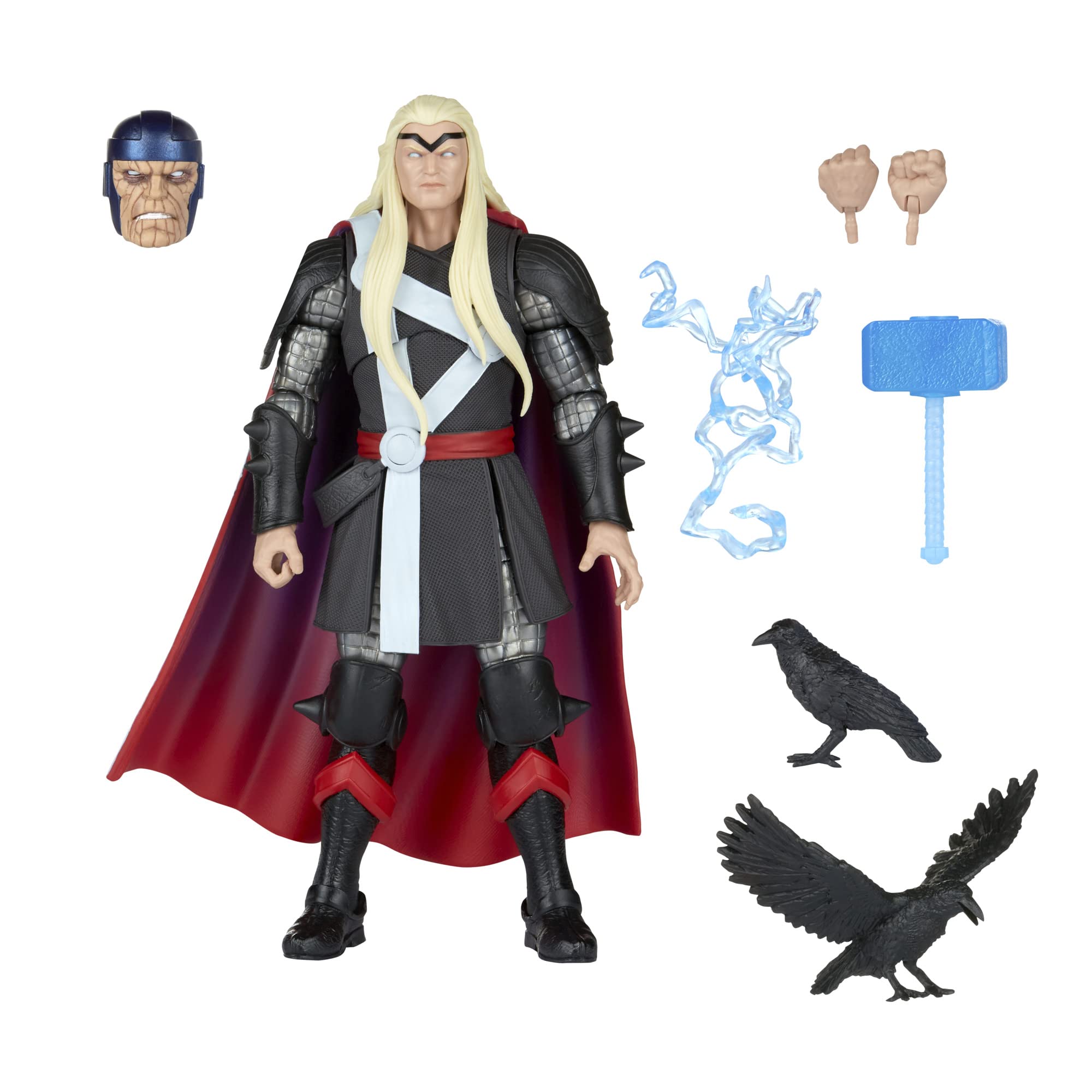Marvel F4793 Legends Series Thor Herald of Galactus Action Figure 6-inch Collectible Toy, 6 Accessories, Multi