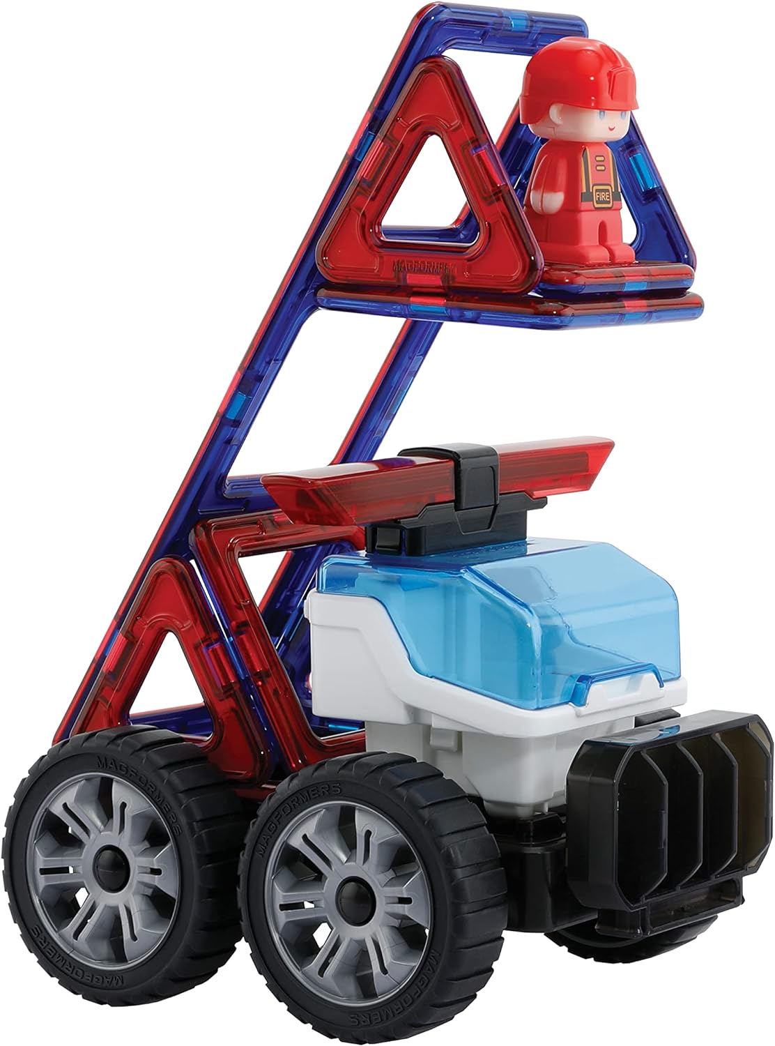 Magformers Amazing Police And Rescue Magnetic Building Blocks Tile Toy. Makes Cars And Buildings In A Police Theme. A STEM Toy For Children Aged 4+. With Police Character And Car.