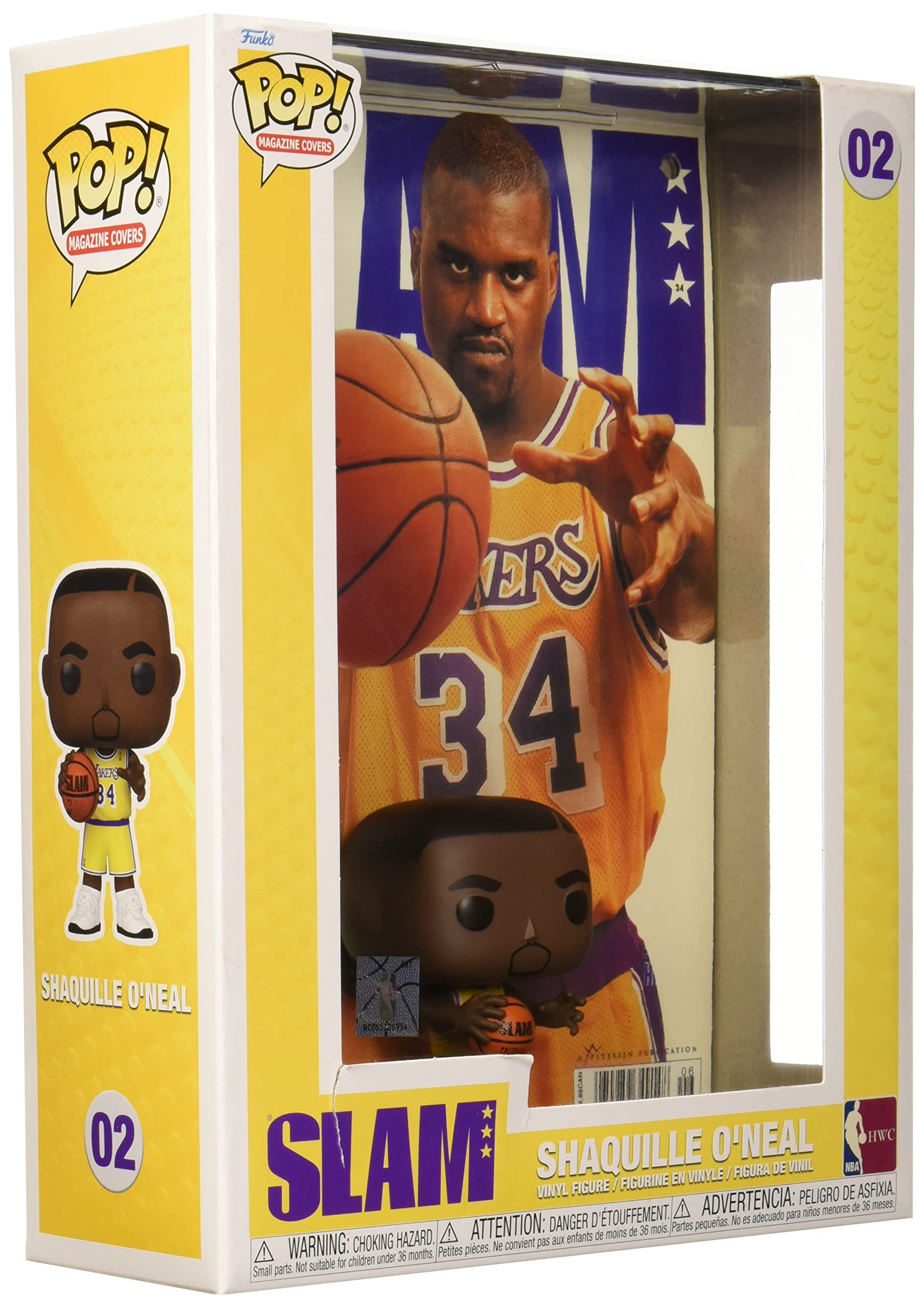 Funko Pop! NBA Cover: SLAM - Shaquille O'Neal - Figura in Vinile da Collezione - Idea Regalo - Merchandising Ufficiale - Giocattoli per Bambini e Adulti - Sports Fans - Figura per i Collezionisti