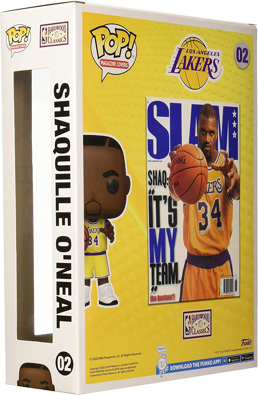 Funko Pop! NBA Cover: SLAM - Shaquille O'Neal - Figura in Vinile da Collezione - Idea Regalo - Merchandising Ufficiale - Giocattoli per Bambini e Adulti - Sports Fans - Figura per i Collezionisti
