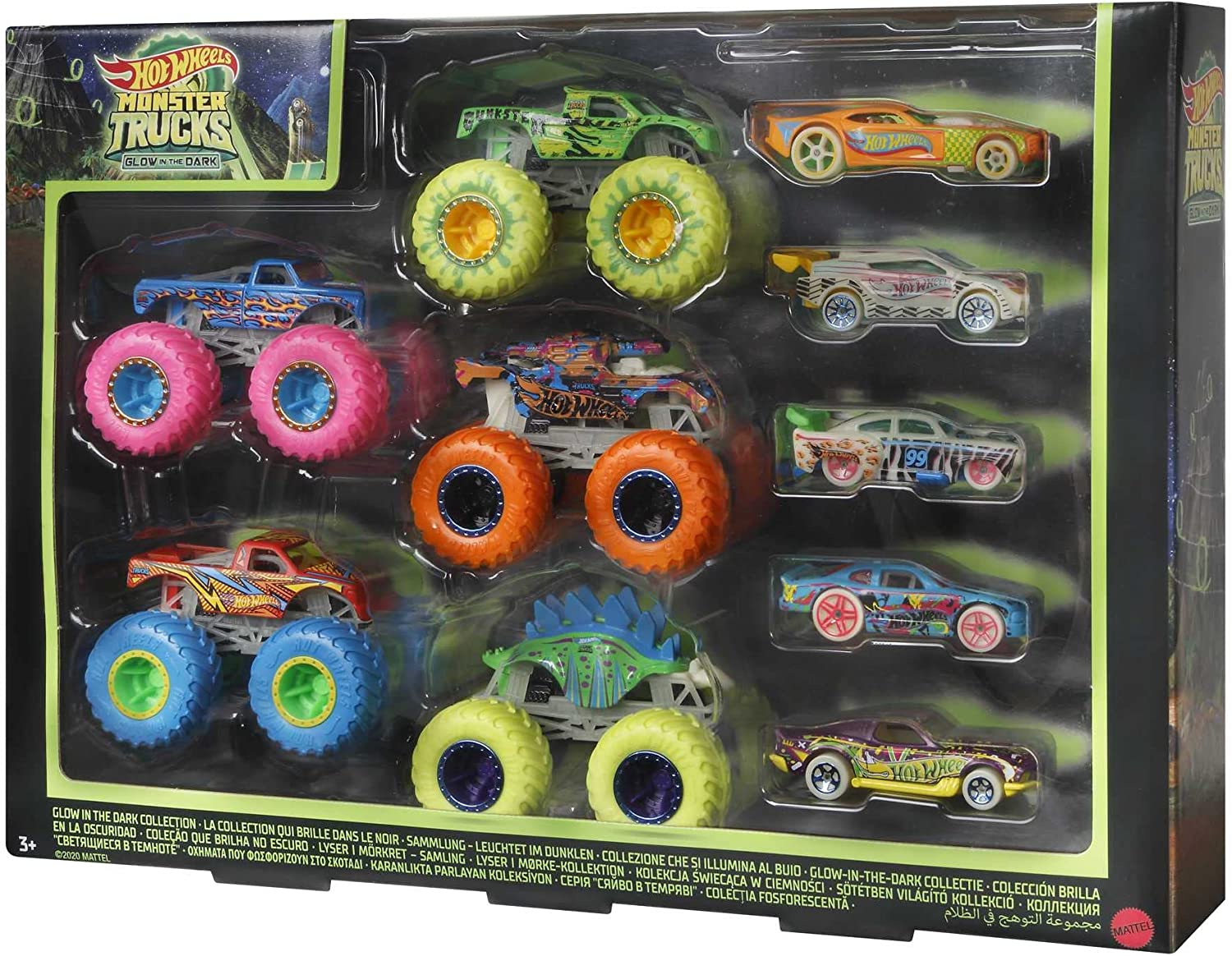 Hot Wheels Monster Trucks Gitd Bundle