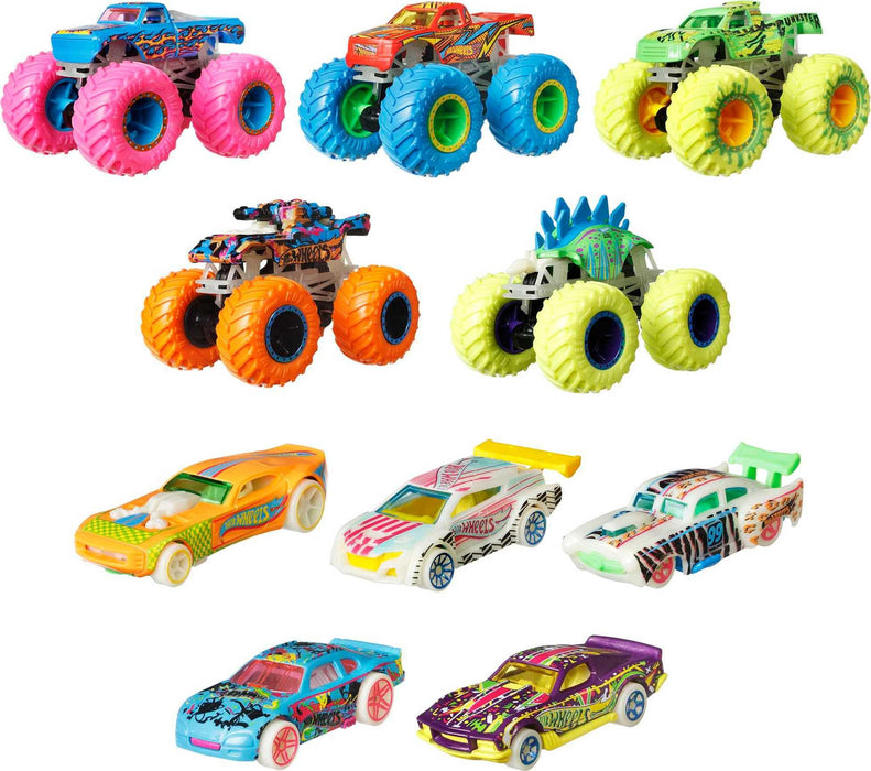 Hot Wheels Monster Trucks Gitd Bundle