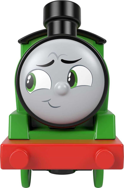 Thomas & Friends Percy & Brake Car Bruno Motorized Battery-Powered Toy Train Set for Preschool Kids Ages 3 Years and up