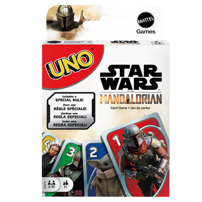 UNO Star Wars The Mandalorian, Themed Deck & Special Rule, Gift for Kid, Adult & Family Game Nights, Ages 7 Years Old & Up, HJR23