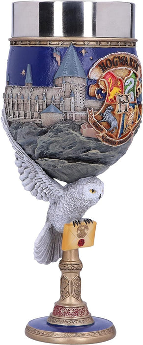 Nemesis Now Collectable Goblet Harry Potter Hogwarts School of Witchcraft and Wizardry Kelch zum Sammeln, Harz, Blau, 1.25 picometer, 1 Stück (1er Pack