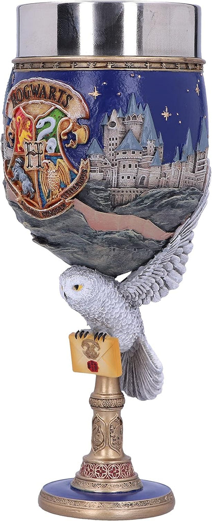 Nemesis Now Collectable Goblet Harry Potter Hogwarts School of Witchcraft and Wizardry Kelch zum Sammeln, Harz, Blau, 1.25 picometer, 1 Stück (1er Pack