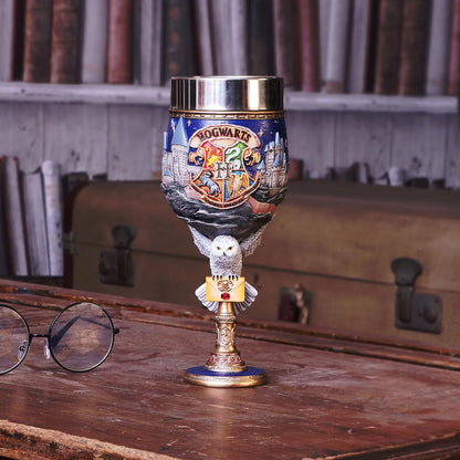 Nemesis Now Collectable Goblet Harry Potter Hogwarts School of Witchcraft and Wizardry Kelch zum Sammeln, Harz, Blau, 1.25 picometer, 1 Stück (1er Pack